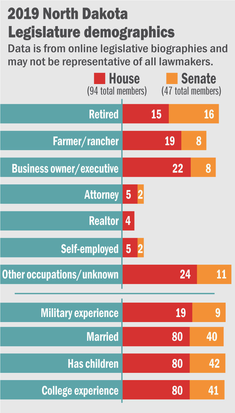 2019 Legislature demographics